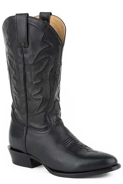 Stetson Ames (Black) - Men's Cowboy Boot