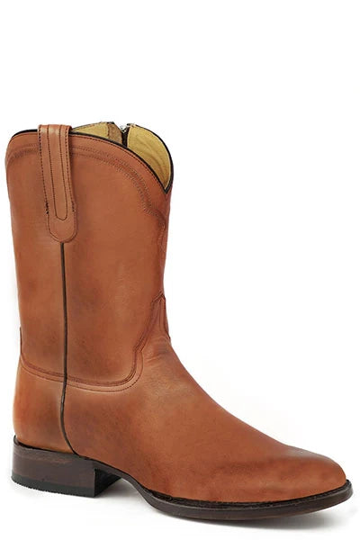 Stetson Rancher Zip Roper (Tan/Brown) - Men's Cowboy Boot