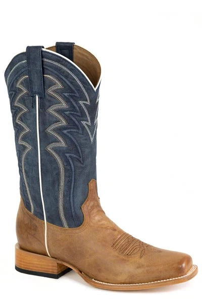 Stetson Beau (Blue/Brown) - Men's Cowboy Boot