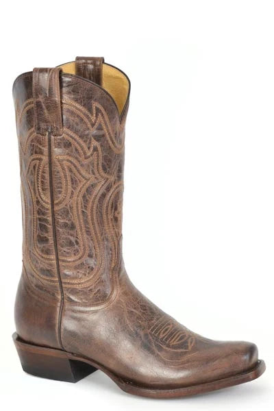 Stetson Garrett Cowboy Heel (Brown) - Men's Cowboy Boot