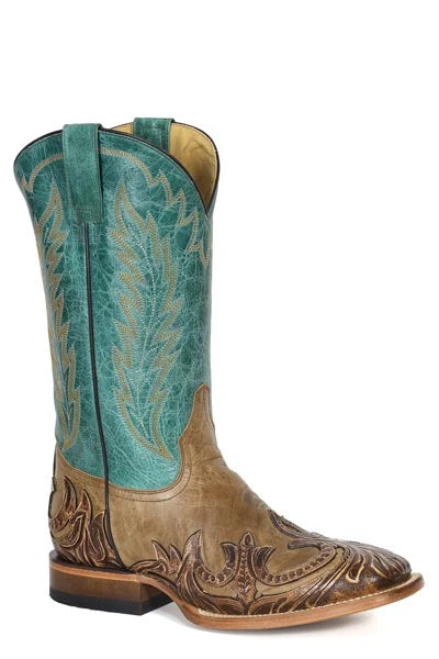 Stetson Judson (Turquoise) - Men's Cowboy Boot