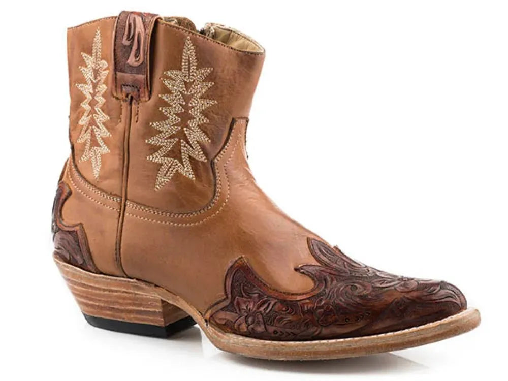 Stetson Bea (Brown) - Women's Leather Cowgirl Boot