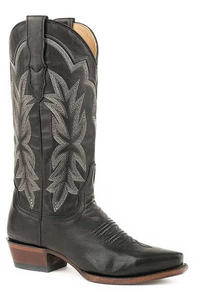 Stetson Casey (Black) - Women's Leather Cowgirl Boot