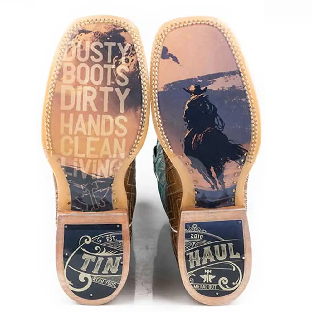 Tin Haul Matrix - Men's Leather Cowboy Boot