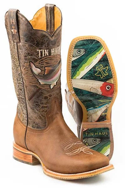 Tin Haul Alpha Angler  - Men's Leather Cowboy Boot