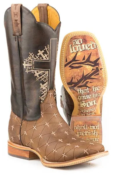 Tin Haul The Gospel - Men's Leather Cowboy Boot