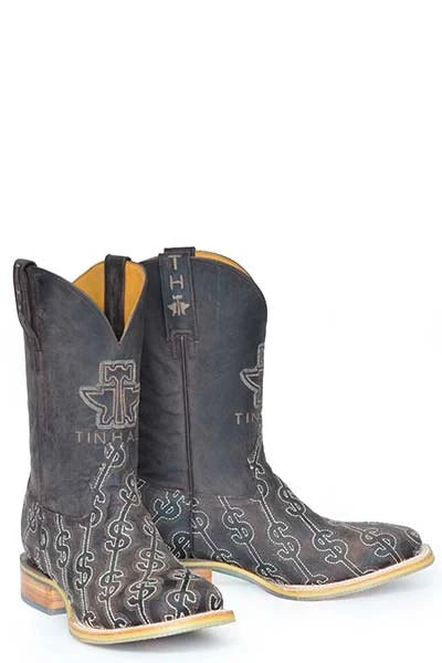 Tin Haul Show Me The Money  - Men's Leather Cowboy Boot