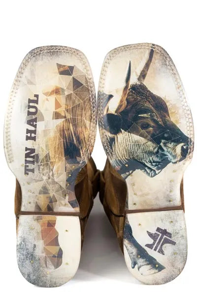 Tin Haul Wildhide Rider - Men's Leather Cowboy Boot