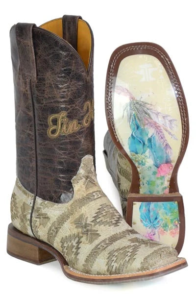 Tin Haul Sign of the Sun - Women's Leather Cowgirl Boot