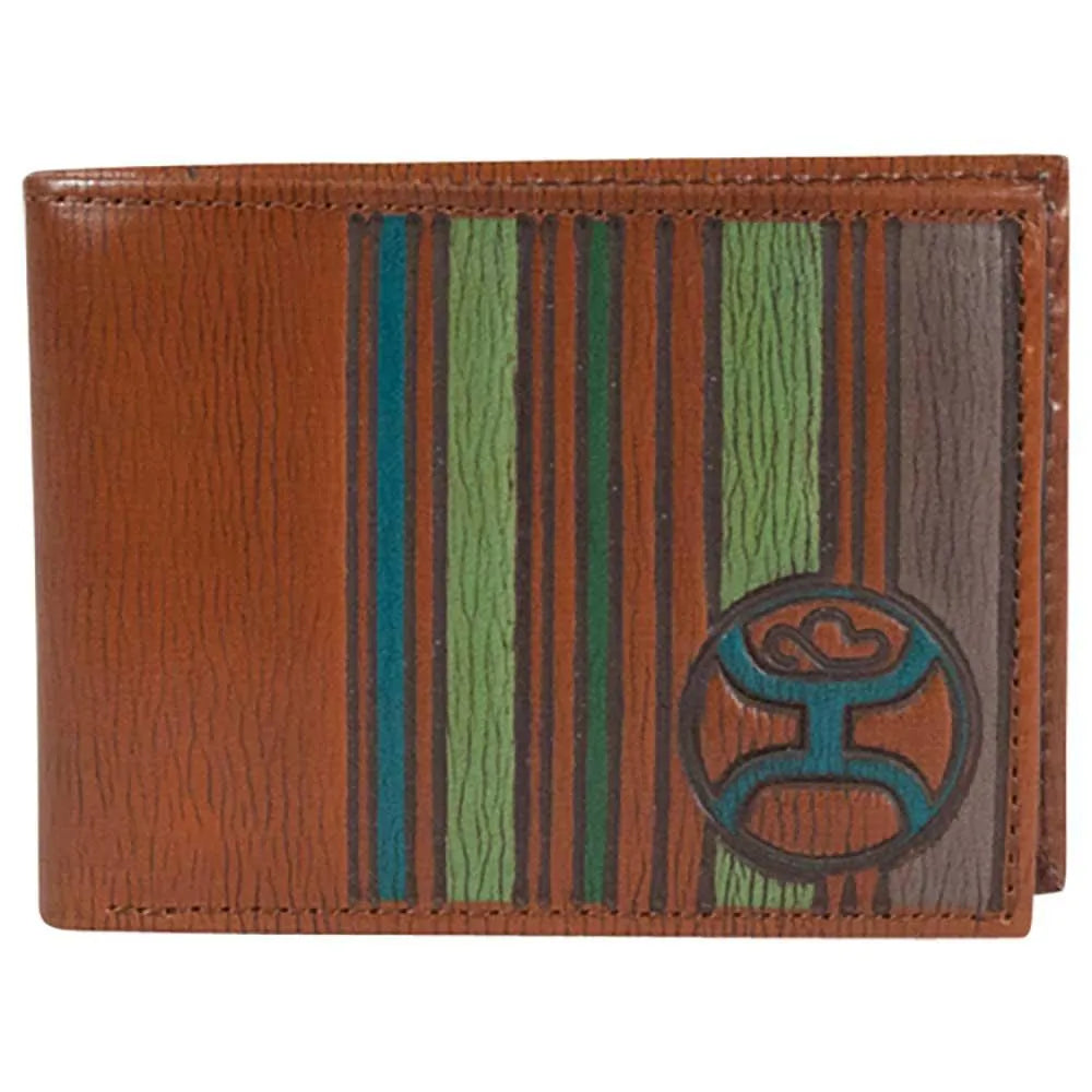 HOOey Lime Stripes - Men's Bifold Wallet