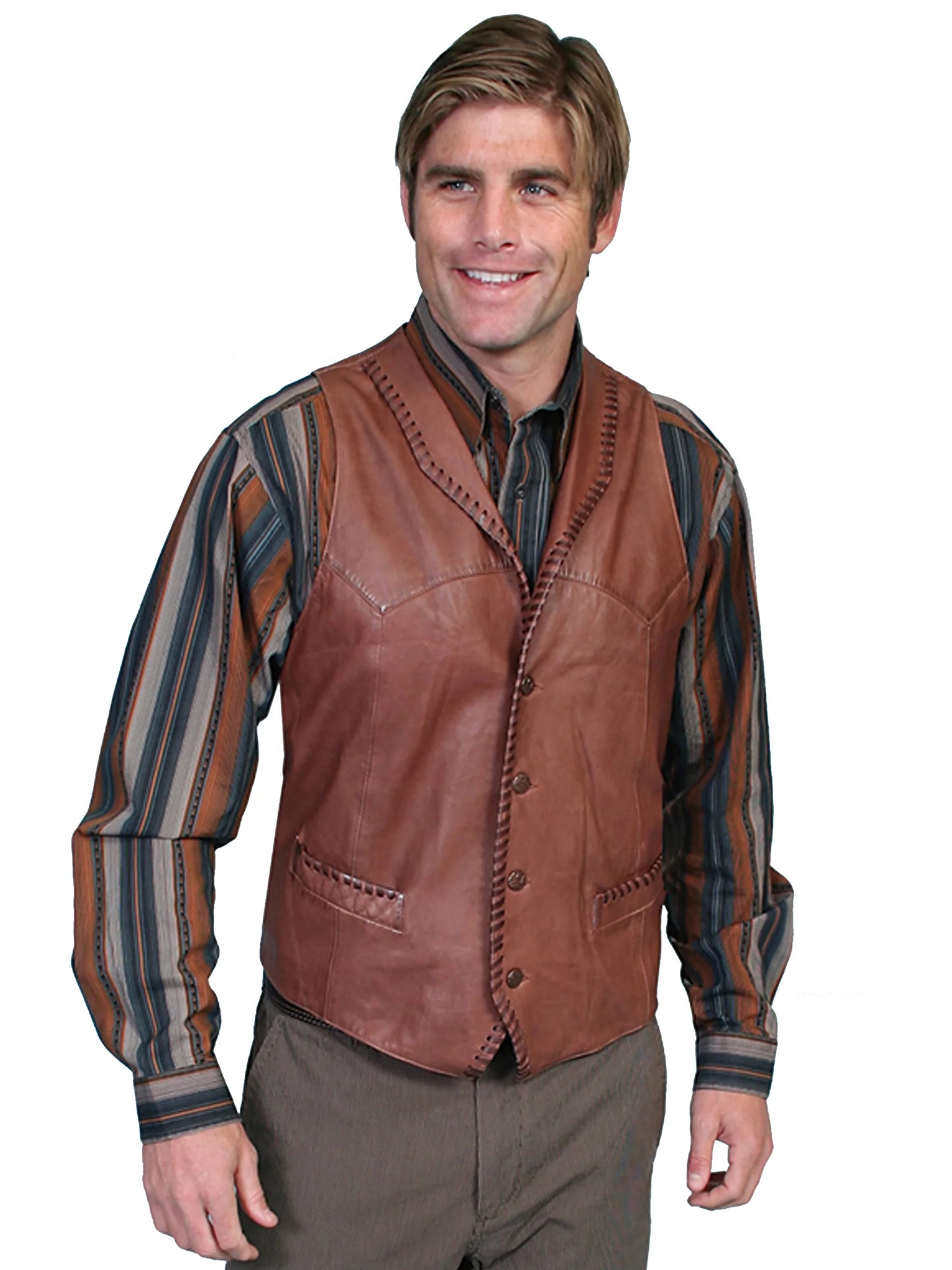 Scully Laramie (206 Leather) – Men's Vest