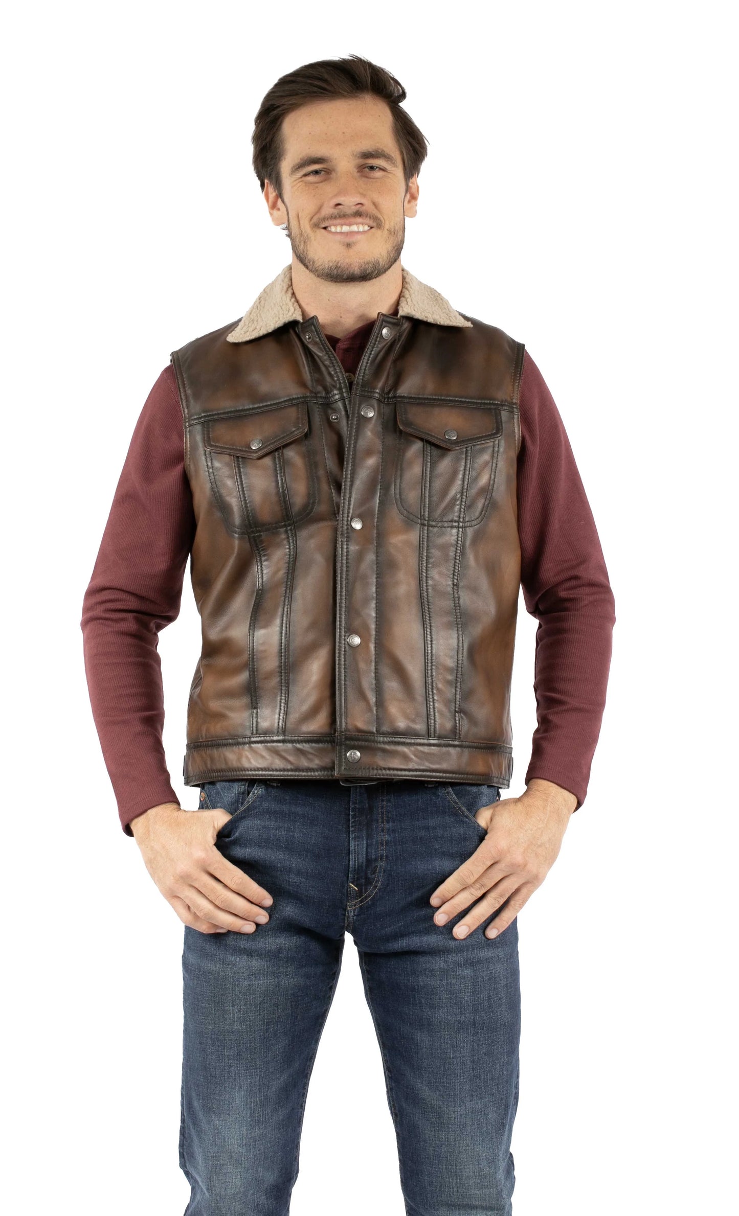 Scully Riverton (2090 Leather) – Men's Vest