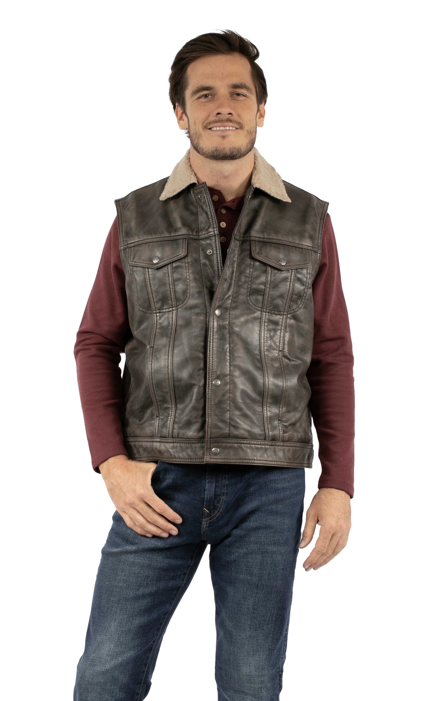 Scully Riverton (2090 Leather) – Men's Vest