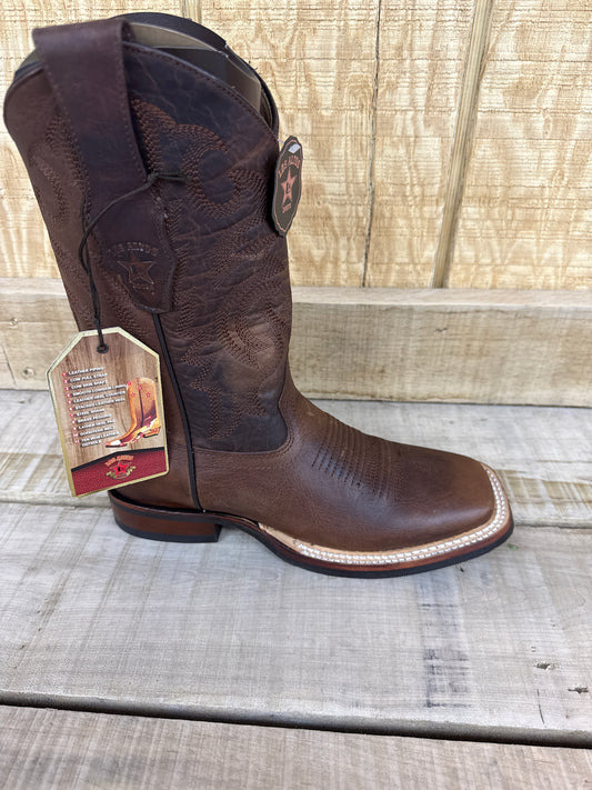 Los Altos Rage Walnut Square Toe Rubber Sole