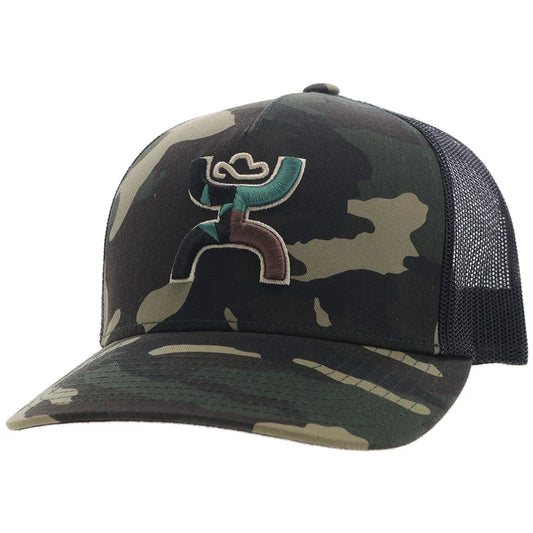 HOOey Texican Camo ( Black/Brown/Green ) - Trucker Cap