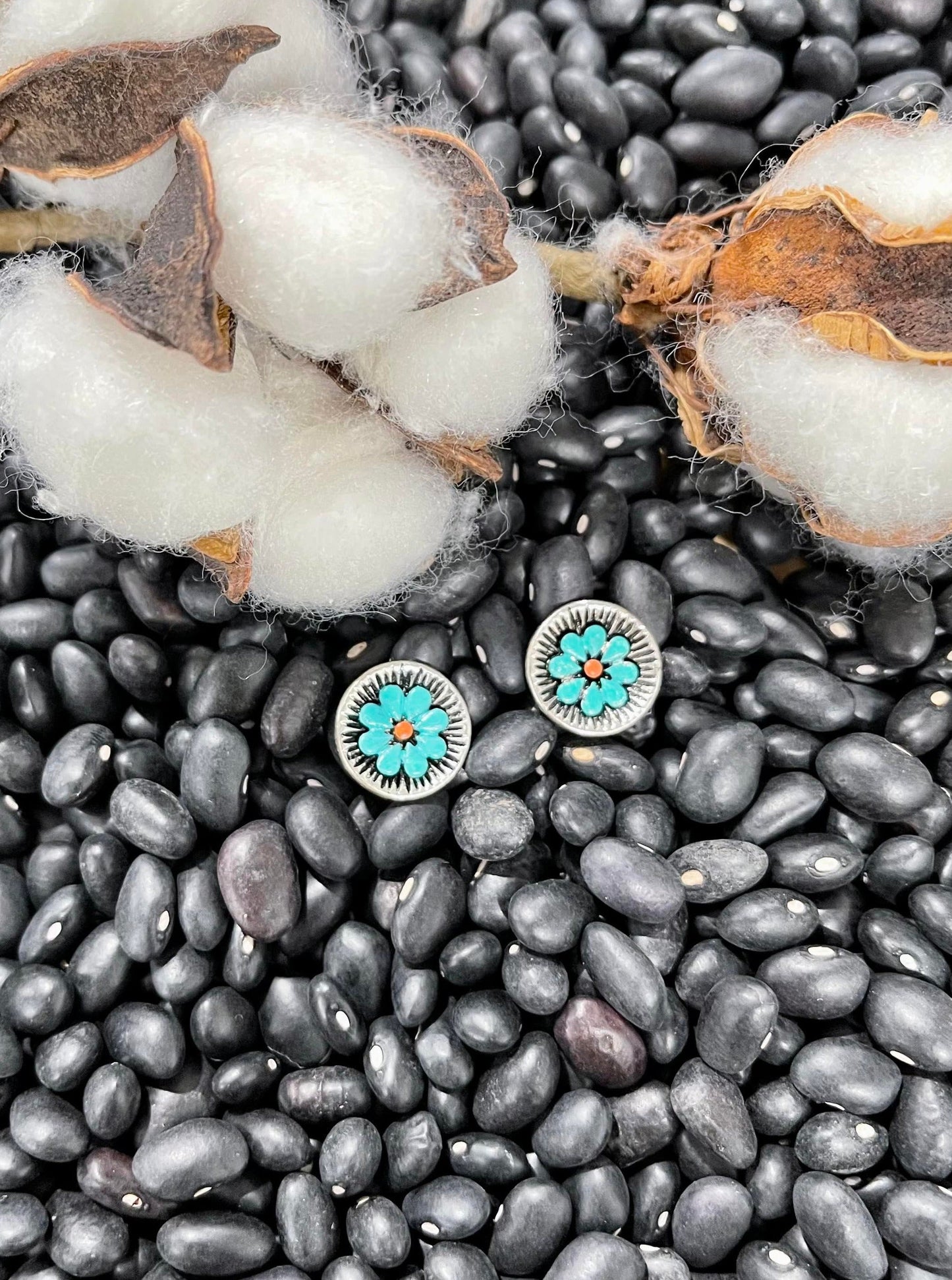 Flourish Flower Stud Fashion Earrings