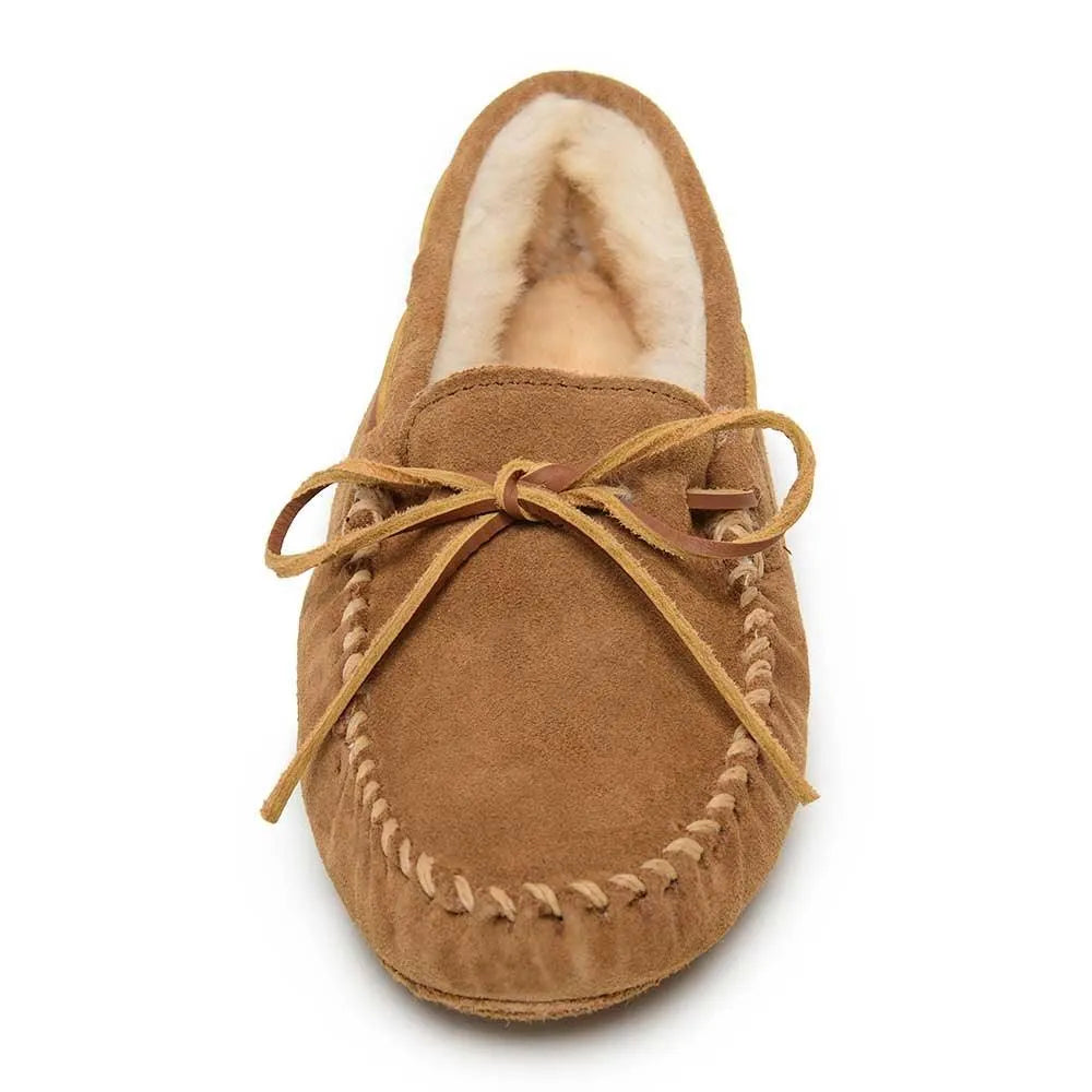 Minnetonka Sheepskin Softsole Moc - Womens Slippers