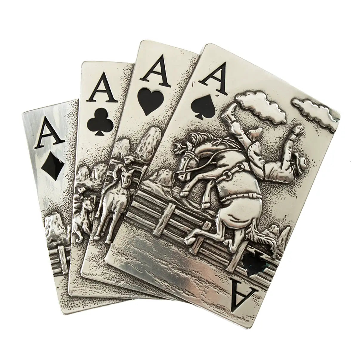 Nocona Blazin' Aces - Belt Buckle