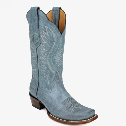 Los Altos NEW Vintage Blue Jean Dubai Toe Cowgirl Boots