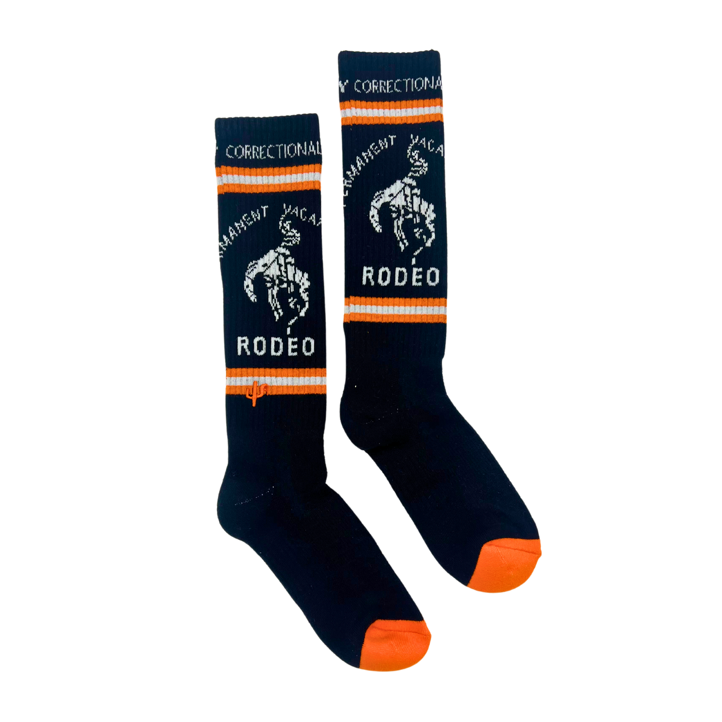 Cactus Alley-Correctional Vaca Blk Performance Boor Socks