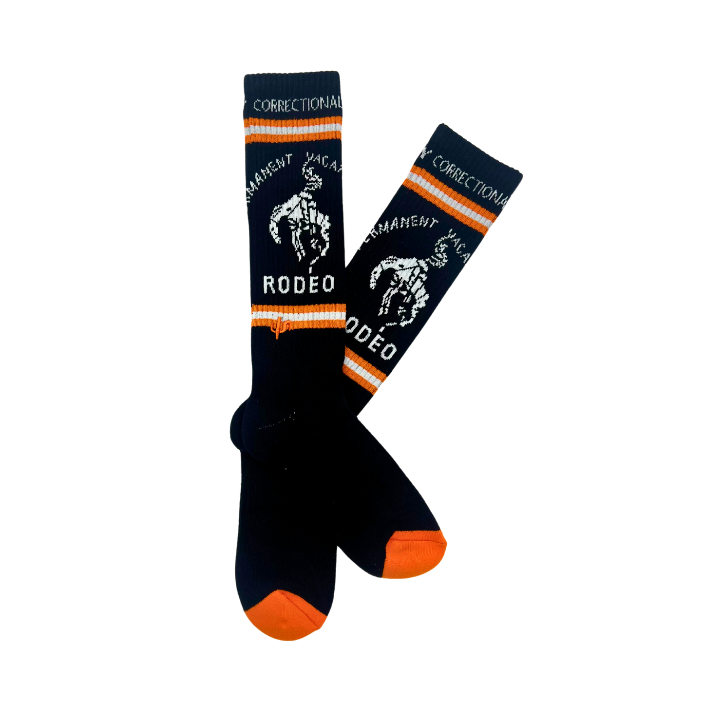 Cactus Alley-Correctional Vaca Blk Performance Boor Socks