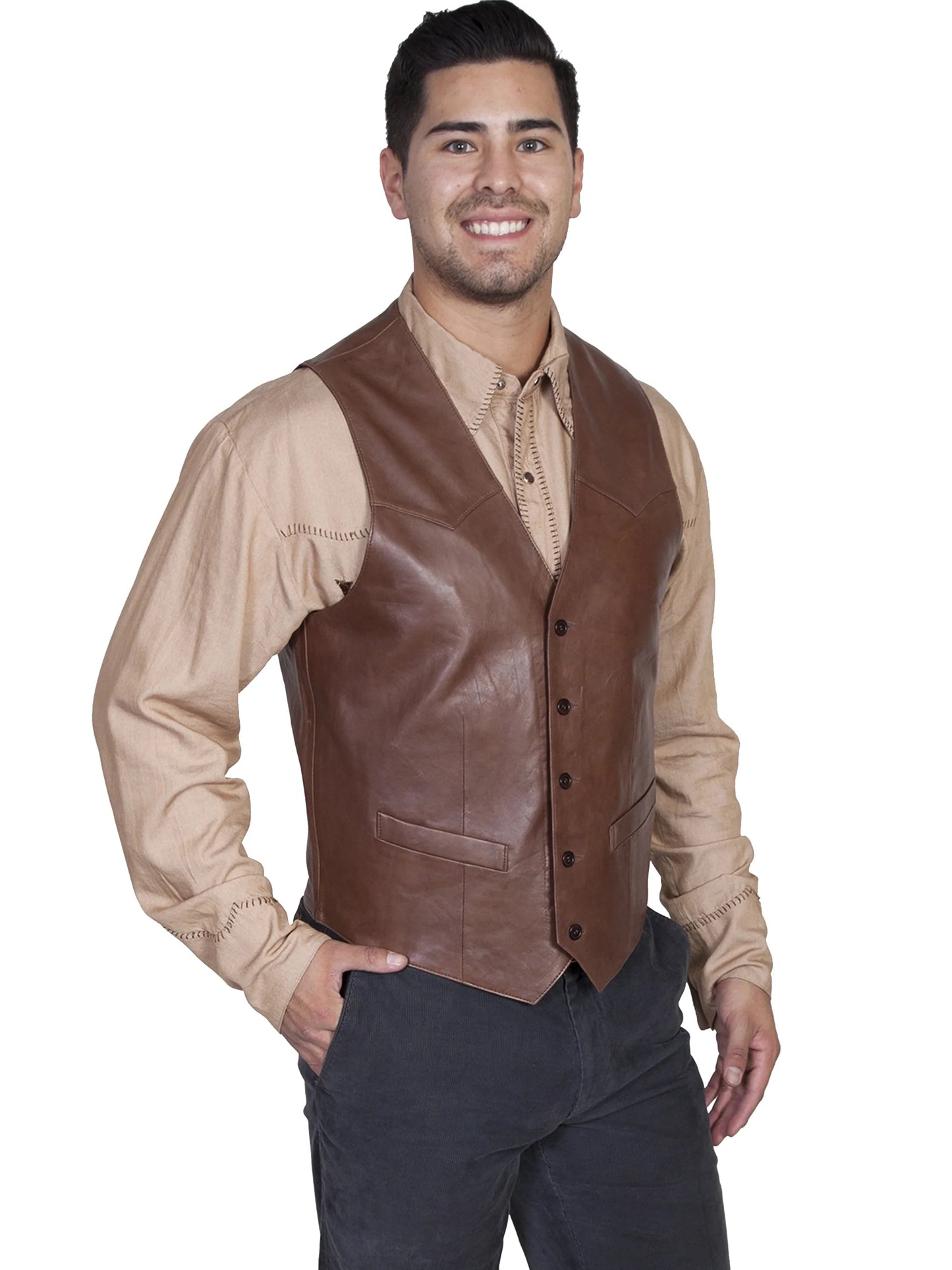 Scully Outrider (503 Leather) – Men's Vest