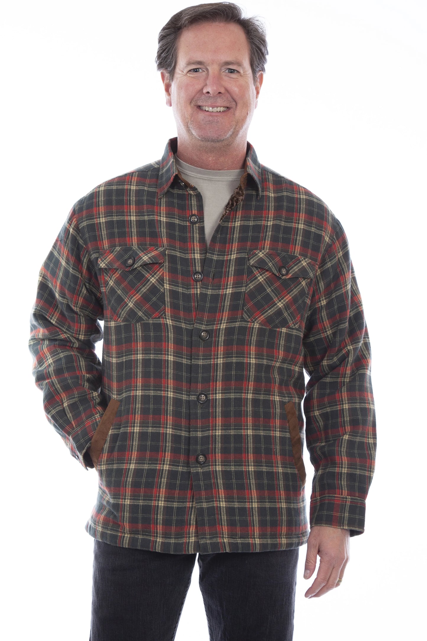 Scully Trail Haven - Men's Western Flannel Shirt Jacket