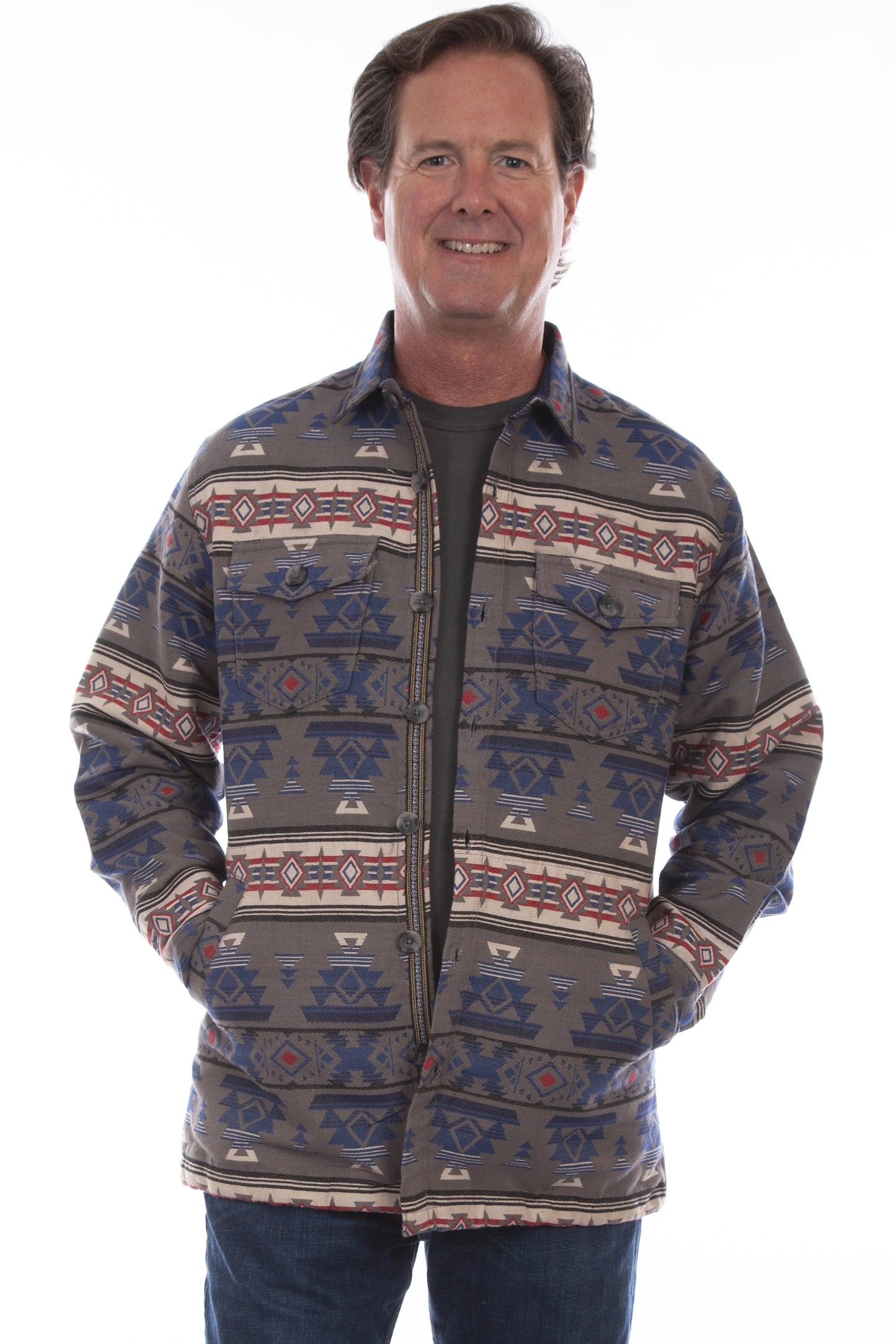 Scully Canyon Ridge - Men's Western Flannel Shirt Jacket
