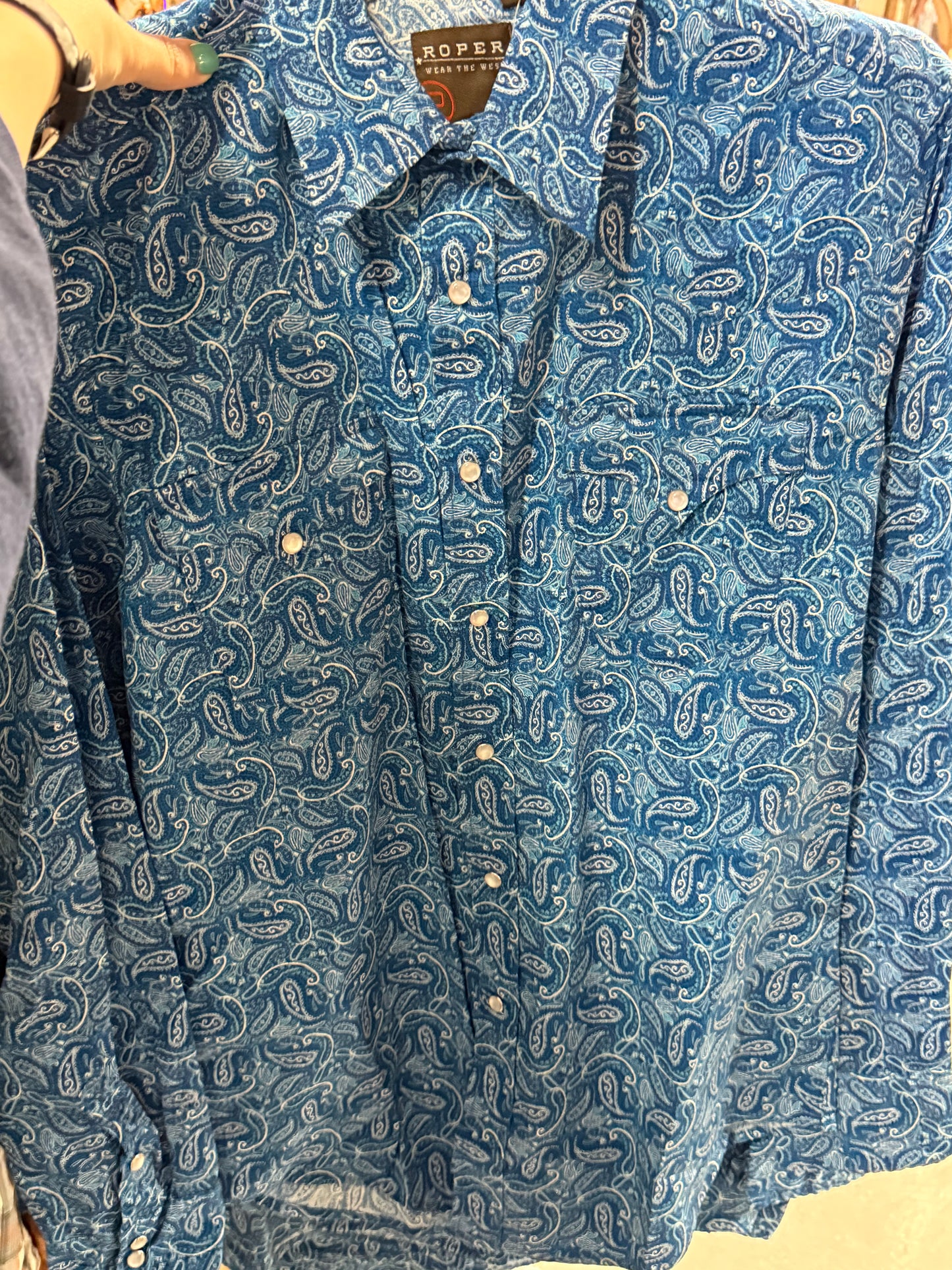Roper Denim Paisley Men’s Shirt