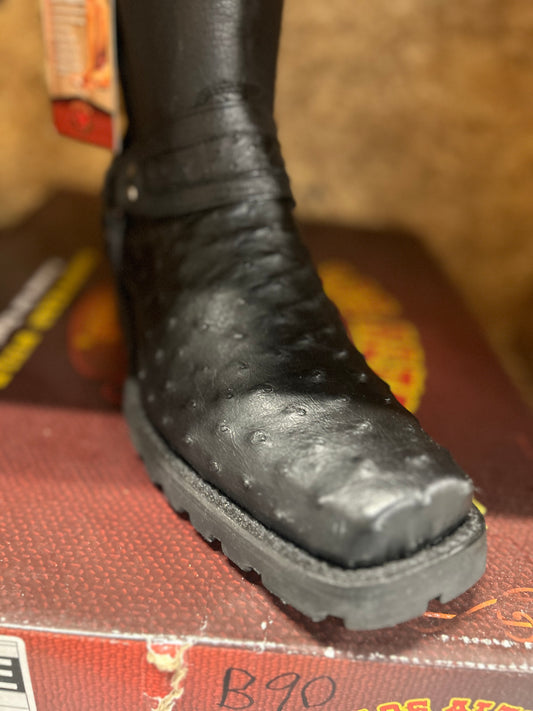 Exotic Los Altos Quilled Ostrich Biker Boot