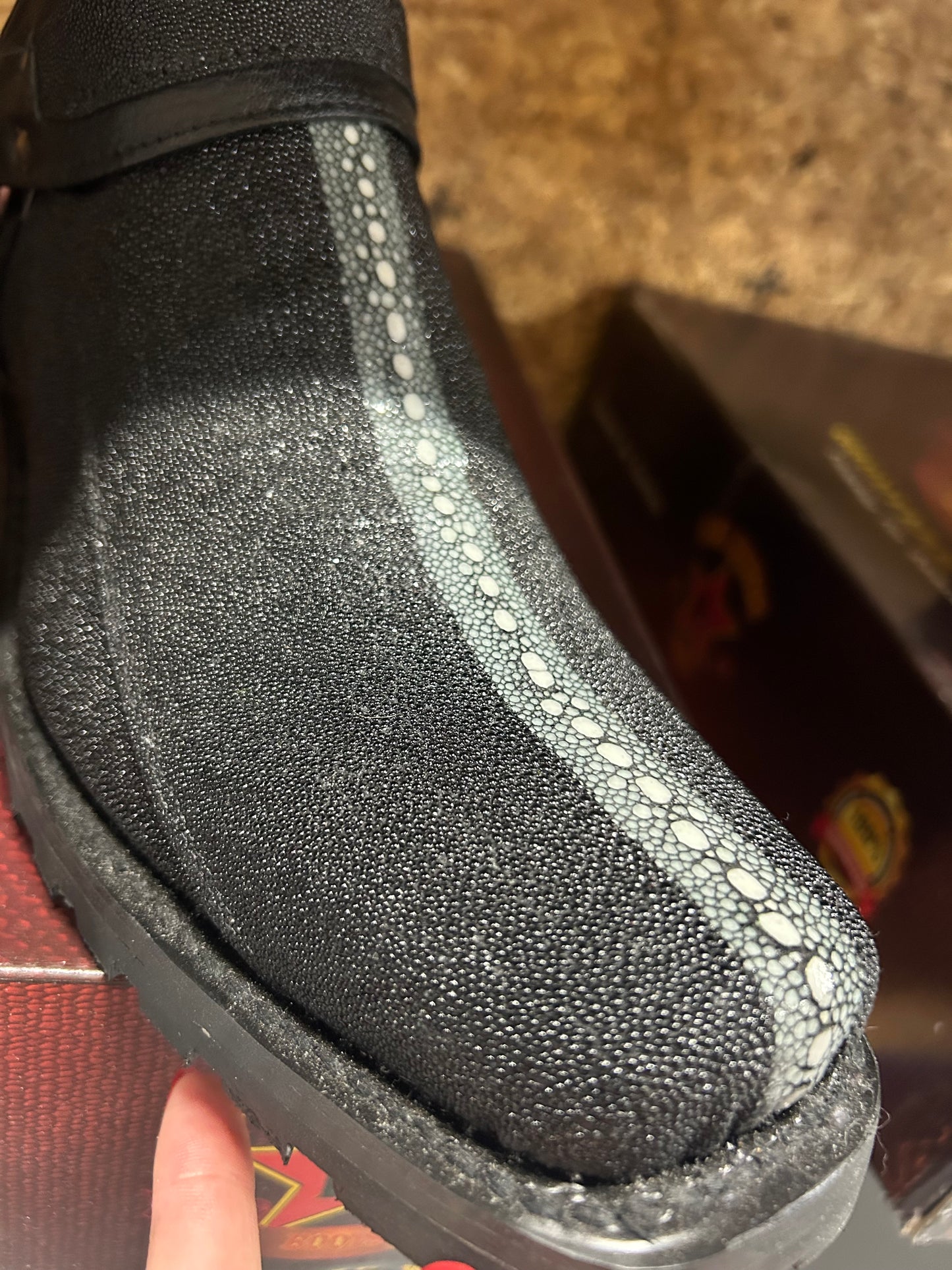 Exotic Los Altos Stingray Rowstone Biker Boots