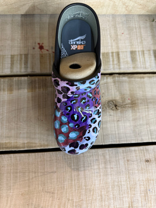 Dansko XP 2.0 Patent Purple Leopard