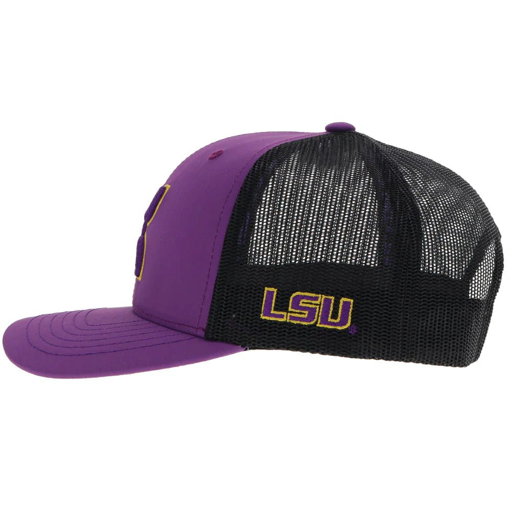 HOOey Louisiana State University "LSU" ( Purple/Black) - Trucker Cap