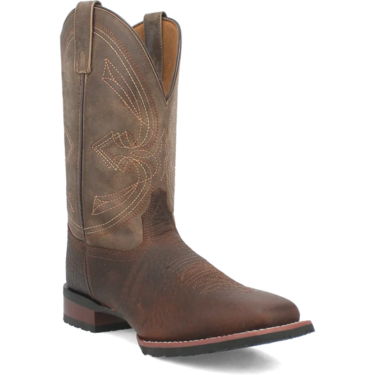 Laredo Elias (Chocolate/Tan) - Men's Leather Cowboy Boots