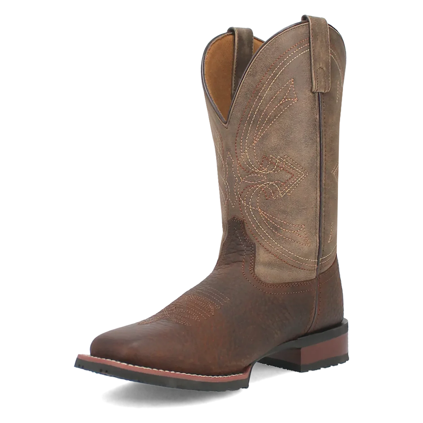 Laredo Elias (Chocolate/Tan) - Men's Leather Cowboy Boots