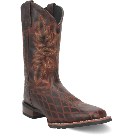 Laredo Grid - Men's Leather Cowboy Boots