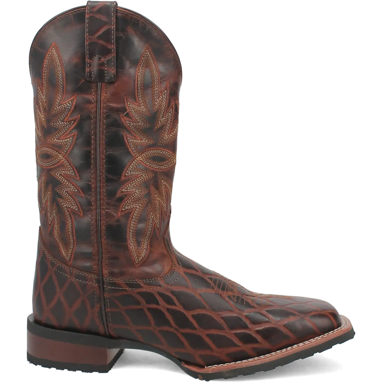 Laredo Grid - Men's Leather Cowboy Boots