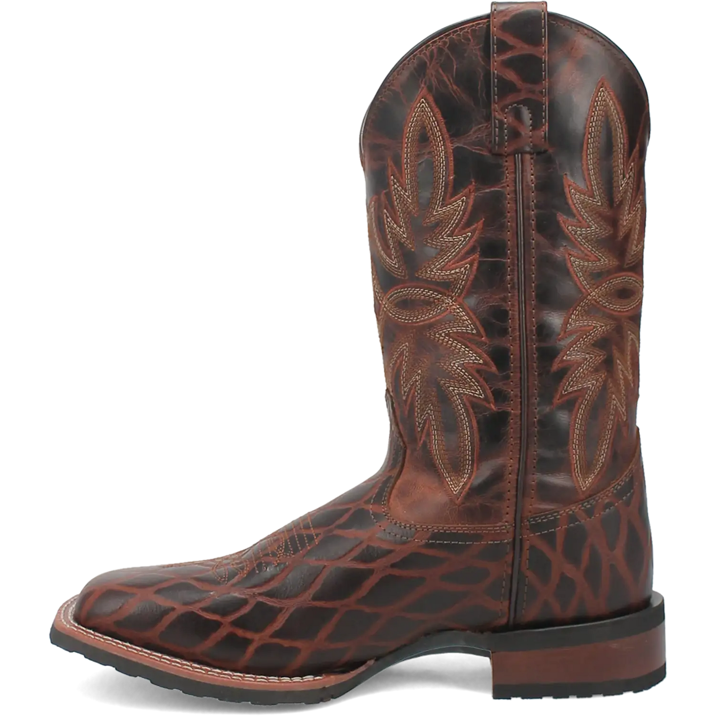 Laredo Grid - Men's Leather Cowboy Boots
