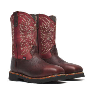 Thorogood 11” Chili/Crimson Work Series Composite Toe Slip On Work Boot