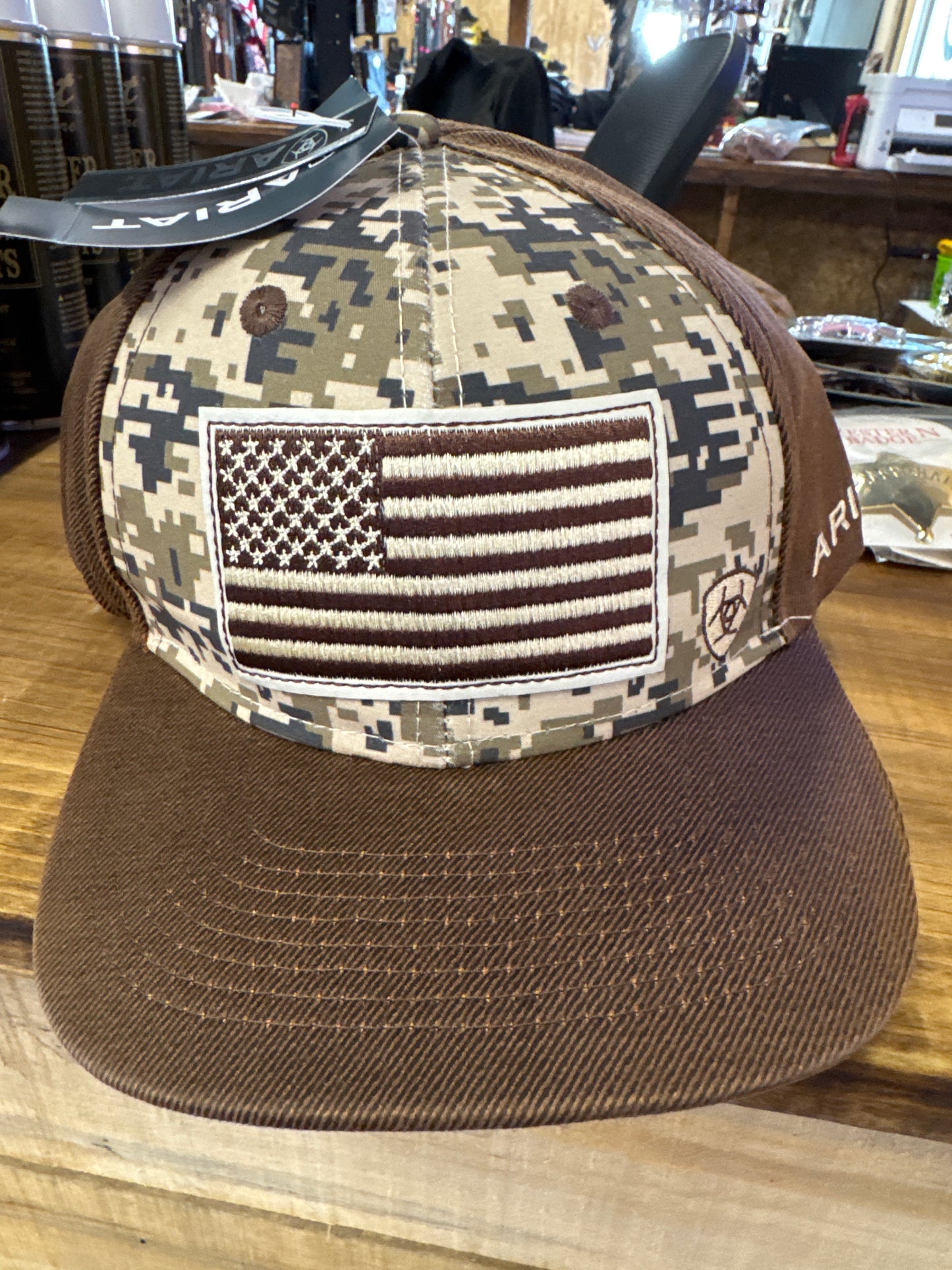 Ariat USA Camo Flag