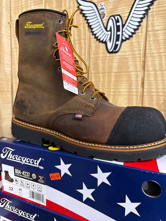 Thorogood Crazy Horse Hammerhead Series with Safety Toe/Toe Cap