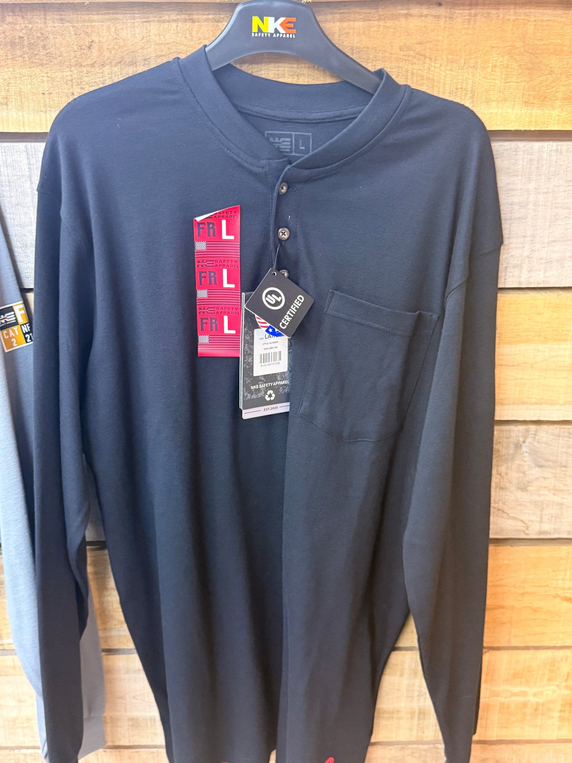 NKE Cat 2 Arc Flash Long Sleeve Fire Resistant Shirt for Electrical PPE and Industrial Safety by Wild West Outfitters