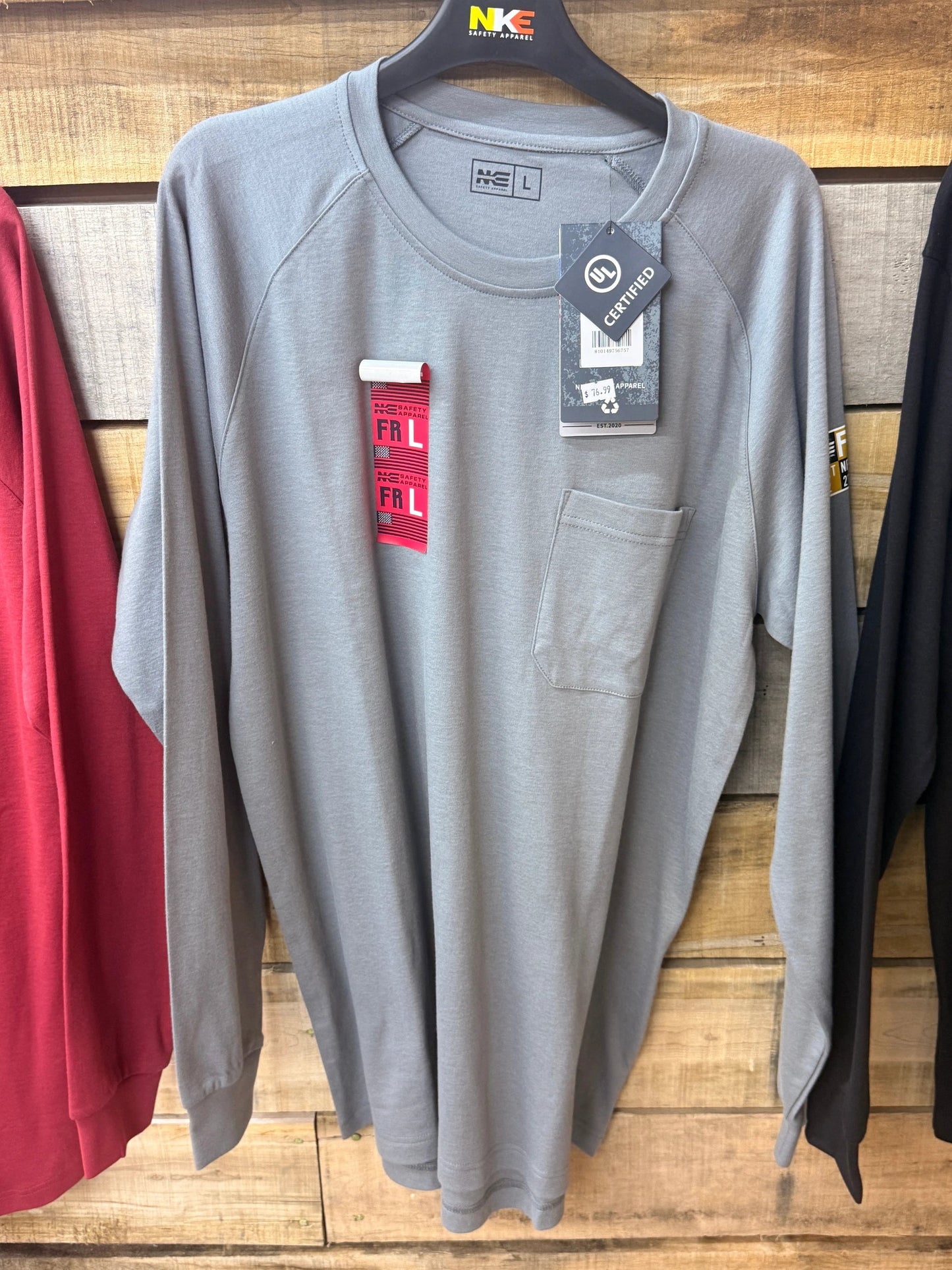 NKE Cat 2 Arc Flash Long Sleeve Fire Resistant Shirt for Electrical PPE and Industrial Safety by Wild West Outfitters