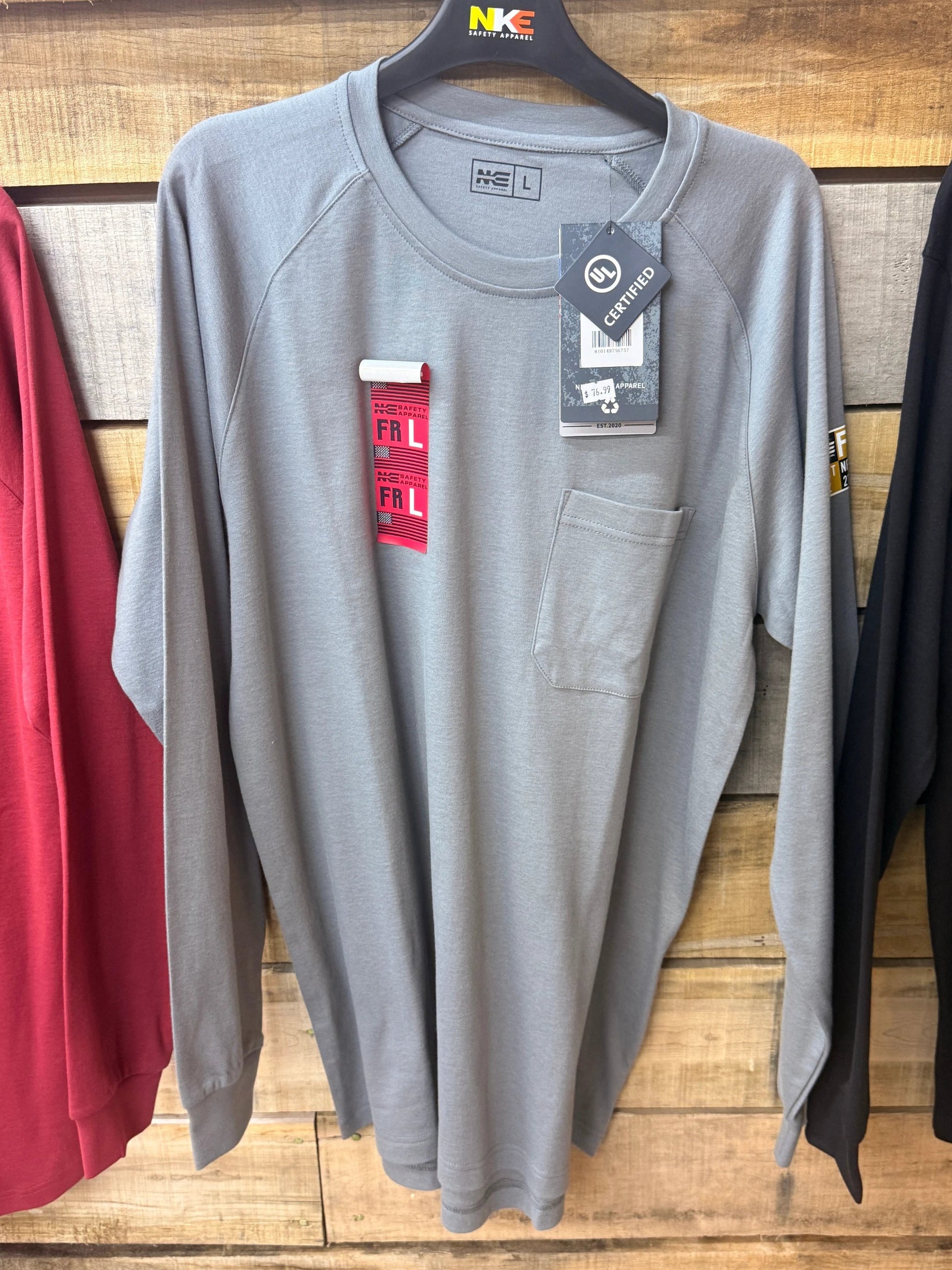 NKE Cat 2 Arc Flash Long Sleeve Fire Resistant Shirt for Electrical PPE and Industrial Safety by Wild West Outfitters