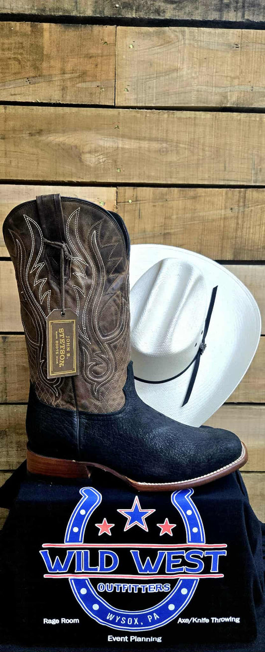 Exotic Stetson Hippopotamus Cowboy Boots