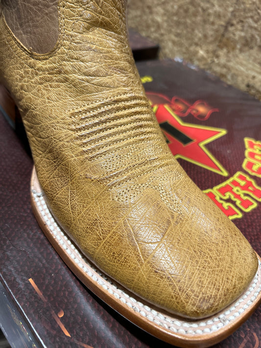 Exotic Los Altos Amber Smooth Ostrich Cowboy Boots