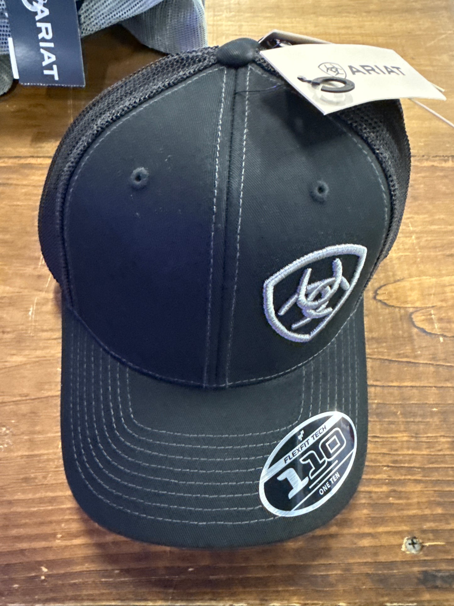 Black on Grey Ariat Hat