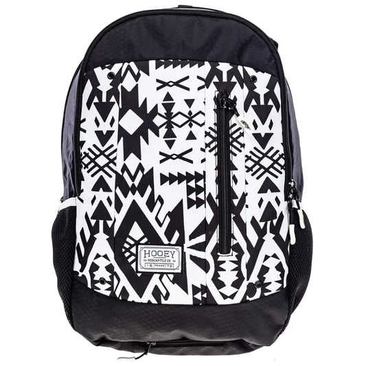 HOOey "Rockstar" Puebla Stone Aztec Pattern (Black/White) - Backpack