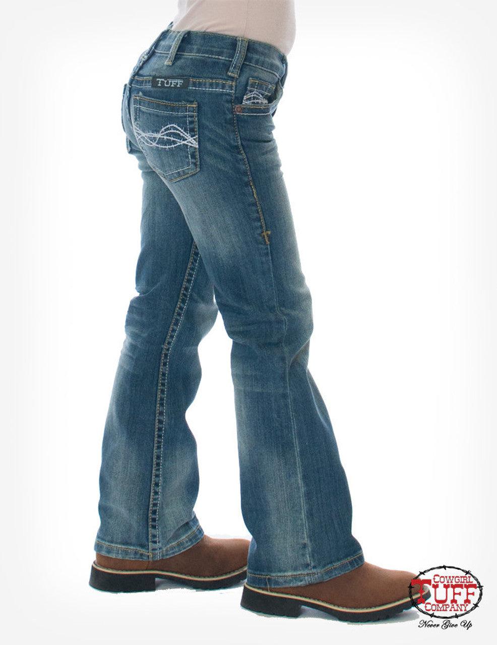 Cowgirl Tuff Women's/ Girls Jeans Don't Fence Me In