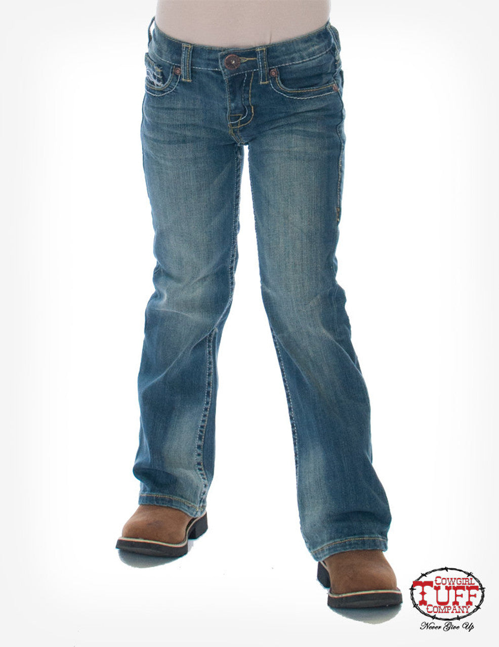 Cowgirl Tuff Women's/ Girls Jeans Don't Fence Me In